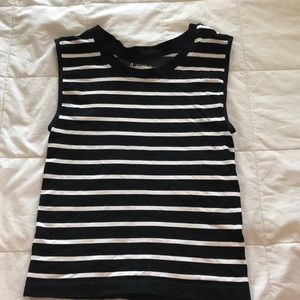 Free People Black and White muscle tank
